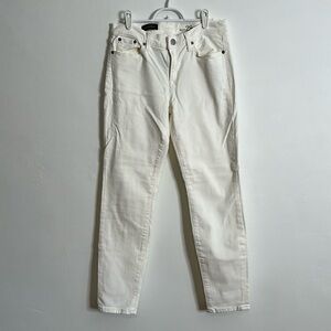 J. Crew Toothpick White Jeans